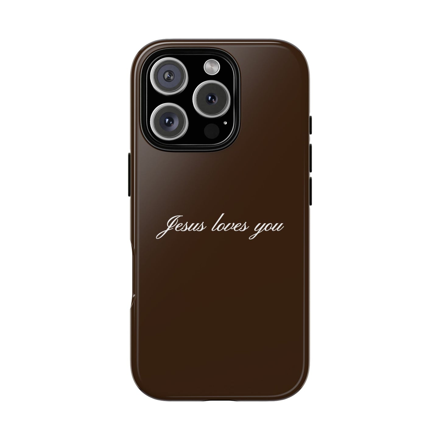 Jesus loves you Espresso Phone Case
