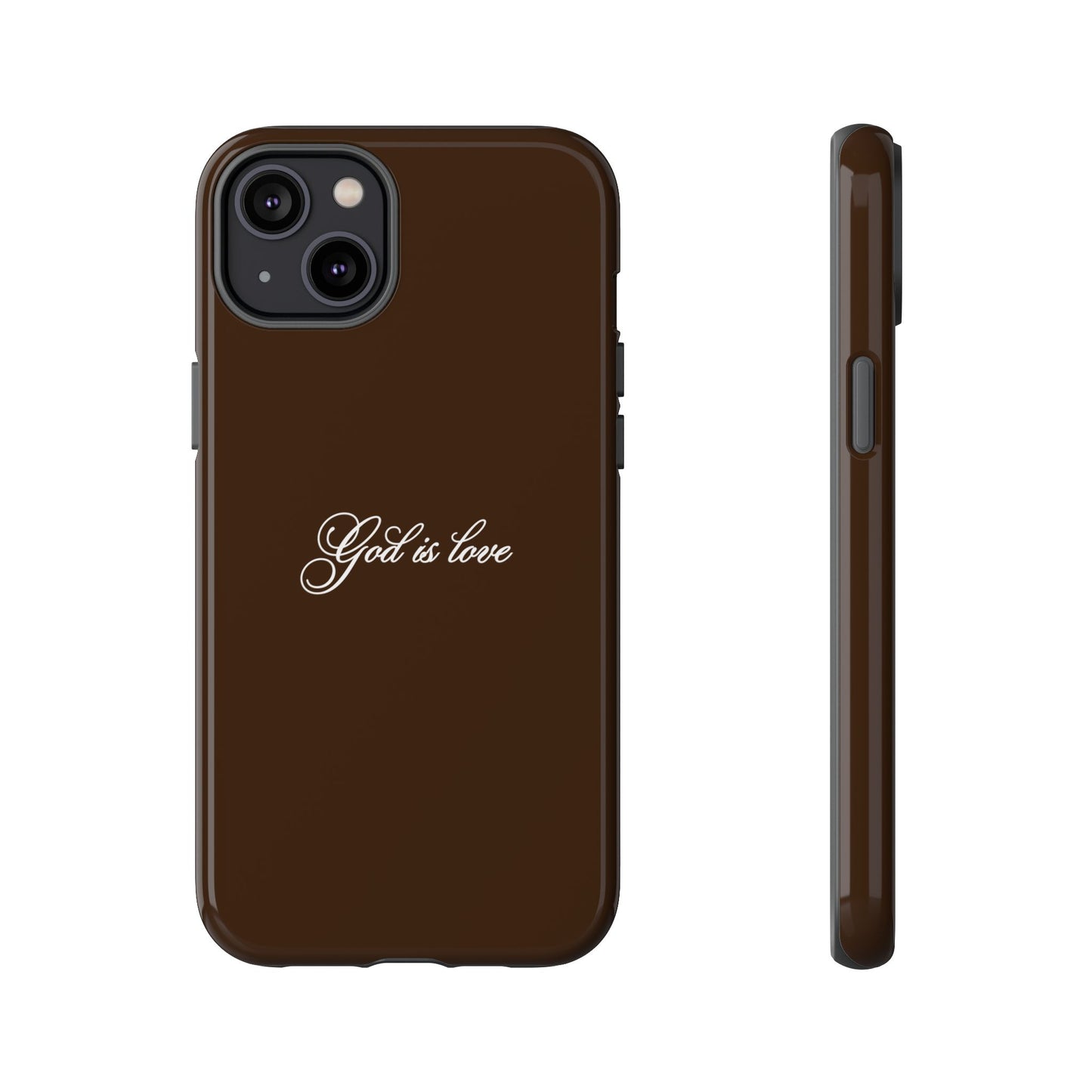 God is Love Espresso Phone Case