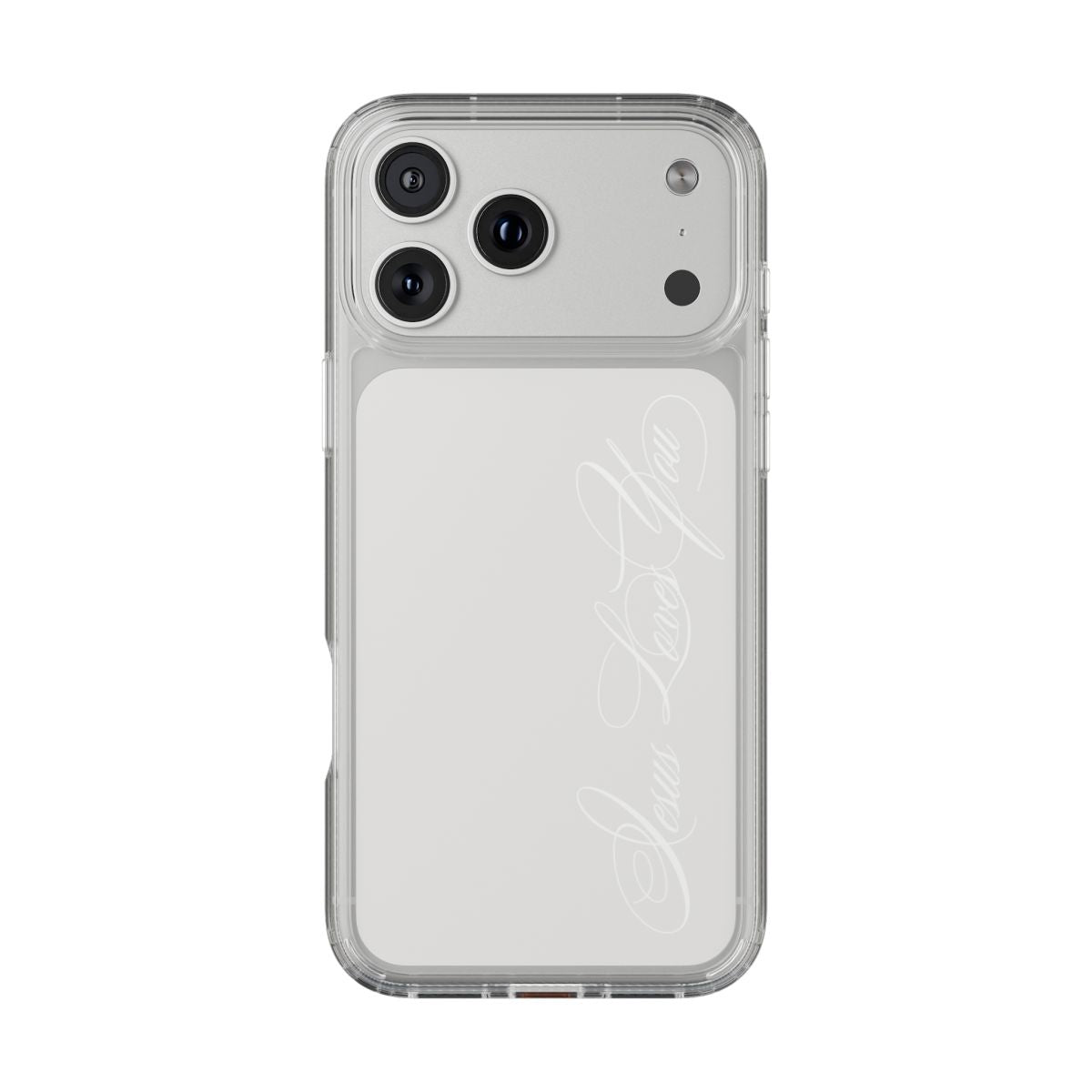 Jesus loves you Clear Phone Case