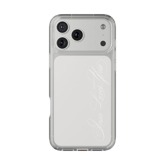 Jesus loves you Clear Phone Case
