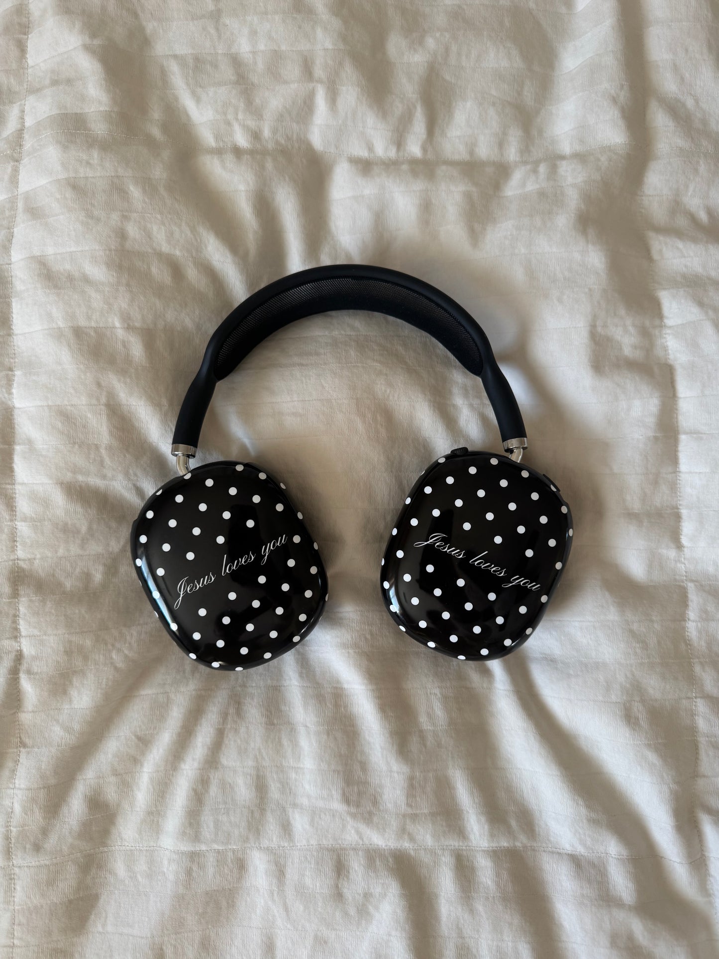 Jesus loves you Polka Dot Air Pods Max Cases