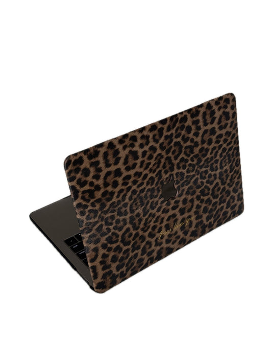 Jesus loves you Leopard Laptop Case